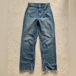 Curvy baggy straight jeans